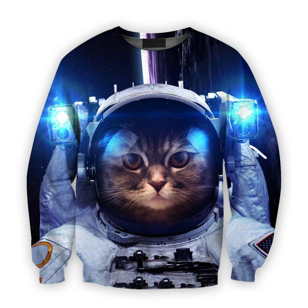 3D all over print space cat