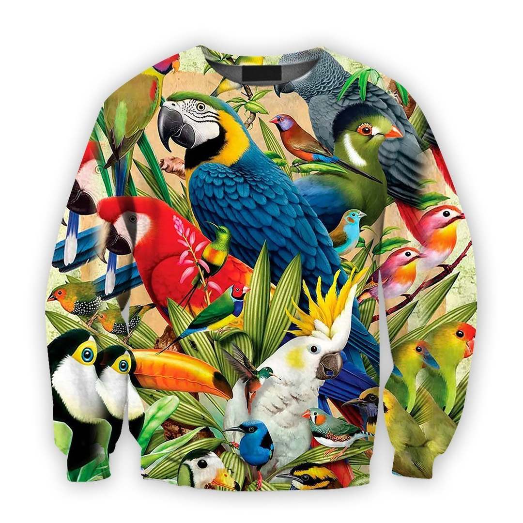 All Over Printed Parrots Shirts H201B