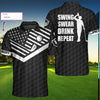 Awesome Hoodie Golf American Flag 3D All Over Print Polo Shirt DC099