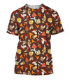 3D All Over Printing Red Mushroom Shirt