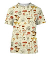 3D All Over Printing White Premium Mushroom Shirt