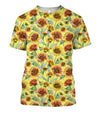 3D All Over Printing Sunflower Shirt