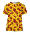 3D All Over Printing The Sunflower Bug Shirt