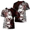 Awesome Hoodie 3D All Over Print Tatoo Thunder Wolf for Men and Women Hoodie, T-Shirt, Zip Hoodies, Sweatshirt