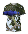 3D All Over Print Beautiful Blue Macaw Parrot Hoodie