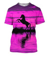 3D All Over Print Silhouette Hourse Shirts