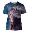 3D All Over Printing Dreamy Horse With Stars Shirts
