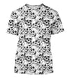 3D All Over Print Skullcap And Sakura  Shirts