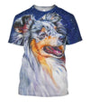 3D All Over Print Shelties Blue Merle Dog Hoodie