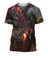 3D All Over Printing Lava Dragons Shirts