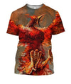 3D All Over Printing Monsters of fire Phoenix Shirts