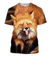 3D All Over Printed Fox Art Shirts and Shorts