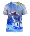 3D All Over Print  Animals Wolves Hoodie