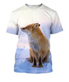3D All Over Printed Fox Art Shirts and Shorts