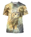 3D All Over Print Fly Owl Hunter Hoodie
