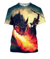 3D All Over Printing Dragon Rider Shirts