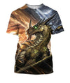 3D AOP Dragons Zip Hoodie