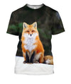 3D All Over Printed Fox Art Shirts and Shorts