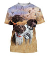 3D All Over Print 3 Hunting Dog Hoodie