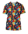 3D All Over Printing Greenwing Macaw Shirt