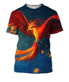 3D All Over Printing Fire Beast Phoenix