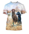 3D All Over Print Hunting Dog Hoodie