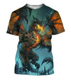 3D All Over Print Flying Dragon Shirt