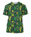 3D All Over Printing Green Cactus Shirt