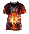 3D All Over Print Dragon Fire Shirt