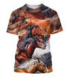 3D All Over Printing Horses Running Shirt