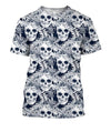 3D All Over Print Skull Flower Shirts