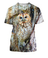 3D All Over Print Owl Shirts