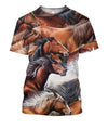 3D All Over Printing Horse Run Hoodie