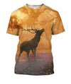 3D All Over Print Deer On Autumn Shirts