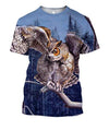 3D All Over Print Snowy Owl Shirts