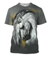 All Over Print White Horse