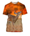 3D All Over Print Deer With Sunset Shirts