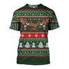 3D All Over Printed Ugly Hunting Christmas Shirts