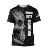 All Over Print Love Skull tattoos balck for Men and Women, T-Shirt, Zip Hoodies, Sweatshirt HBC0074