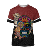 All Over Print Love Sugar Skull for Men and Women, T-Shirt, Zip Hoodies, Sweatshirt HBC0072