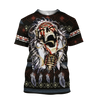 3D All Over Print Love Skull Native for Men and Women, T-Shirt, Zip Hoodies, Sweatshirt HBC0065