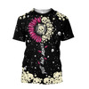 3D All Over Print Love Skul for Men and Women, T-Shirt, Zip Hoodies, Sweatshirt HBC0067