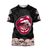 All Over Print Sexy Lip Love Skull for Men and Women, T-Shirt, Zip Hoodies, Sweatshirt HBC0076