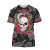 All Over Print Snake love Skull red for Men and Women, T-Shirt, Zip Hoodies, Sweatshirt HBC0075