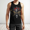 3D All Over Printing Black Skull Snake Sword Shirts