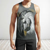 All Over Print White Horse