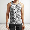 3D All Over Print Skullcap And Sakura  Shirts