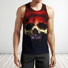 3D All Over Printing Black And White Skull Shirts