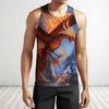 3D All Over Printing Fire Phoenix Shirts