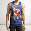 3D All Over Print Blue Santa Shirts